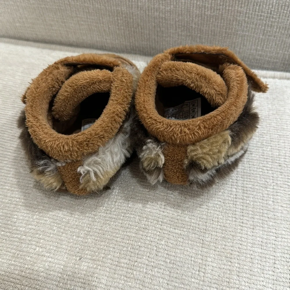 UGG Toddler Brown Bear Plush Booties